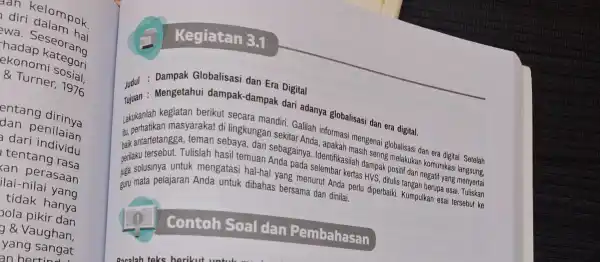 pran Kelompok. diri dalam na wa. Seseorang hadap kategori ekonomi sosial &Turner, 1976 entang dirinya dan penilaian a dari individu tentang rasa kan perasaan