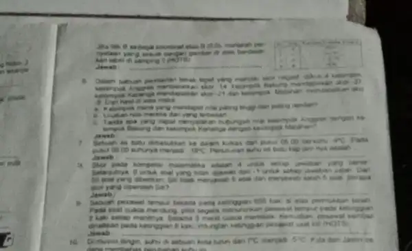 righen ri pula . Jawab: __ . . kaksmpos then skirts. a. Kelongek mane yang mereka dari yang terbesar Jawab __ 7 dimasukkan co