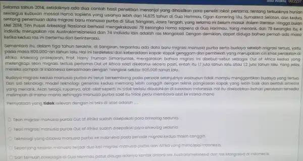 Selama tahun 2014 setidaknyc ada dua contoh hasi I penelitian menonjol yang diha silkan para penelit i loka pertama tentan a terkuakny a hunian