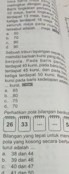 Th. melingkar dengan poin in lingkaran pertama di ketiga terdepa pada ruang. terdapaterdapat 16 meja. 94 13 meja gkaran a tersebut adalah __ meja.