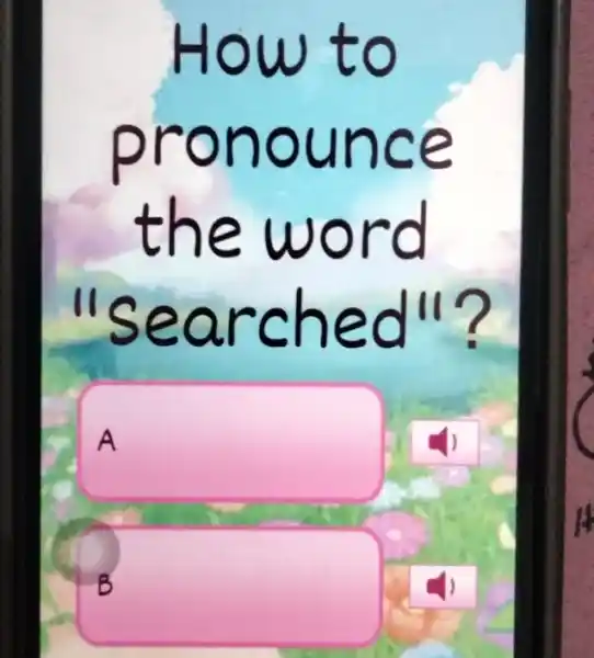 How to pronounce the word "Searched"? A A B