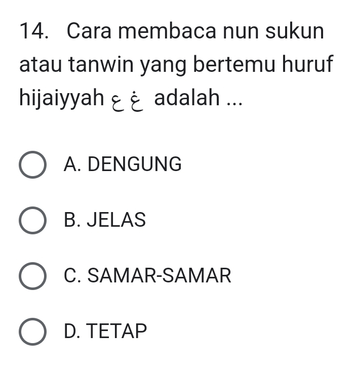 Cara Membaca Nun Sukun Atau Tanwin Yang Bertemu Huruf Hijaiyyah ...