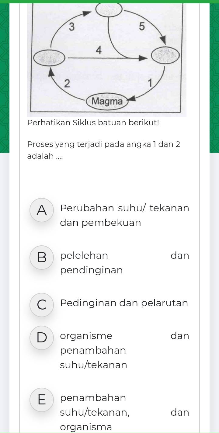 Perhatikan Siklus Batuan Berikut! Proses Yang Terjadi Pada Angka 1 Dan ...