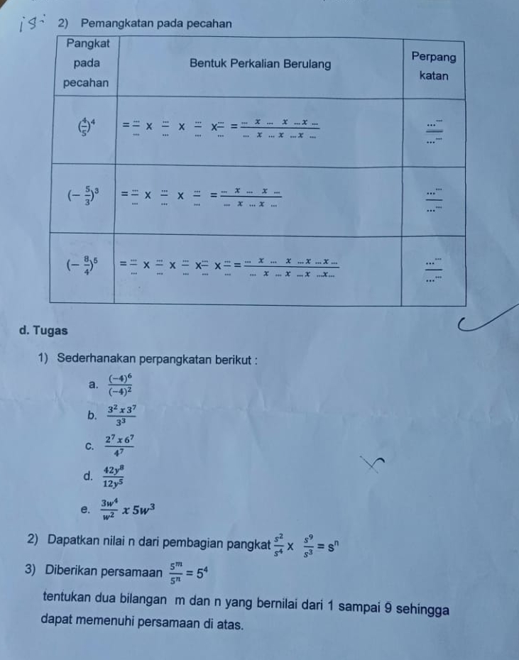 Pemangkatan Pada Pecahan Pangkat Pada Pecahan Pangkat Pada Pecahan ...