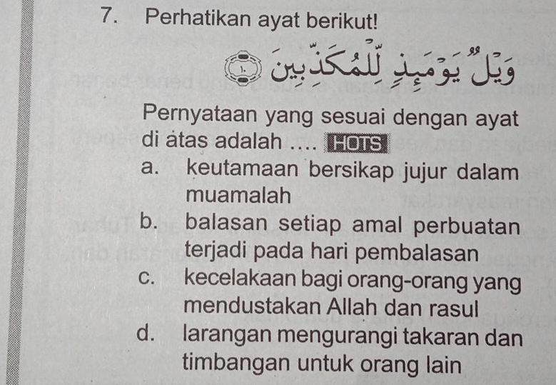 Perhatikan Ayat Berikut! Pernyataan Yang Sesuai Dengan Ayat Di Atas ...