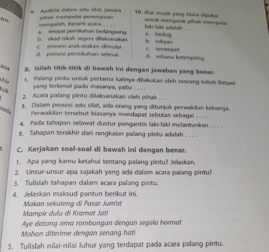 9. Apabila Dalam Adu Silat, Jawara Pihak Mempelai Perempuan Mengalah ...