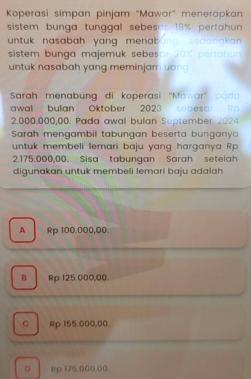 Koperasi Simpan Pinjam "mawar'menerapkan Sistem Bunga Tunggal Sebescr ...