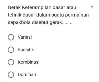 Gerak Keterampilan Dasar Atau Tehnik Dasar Dalam Suatu Permainan ...