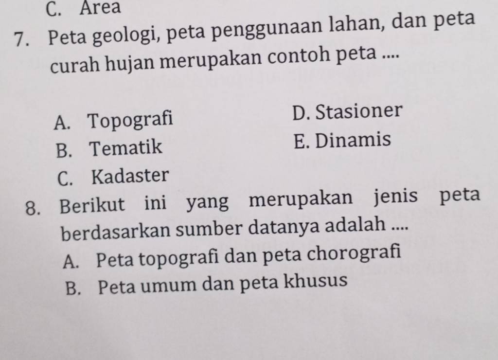 C. Area 7. Peta Geologi, Peta Penggunaan Lahan, Dan Peta Curah Hujan ...